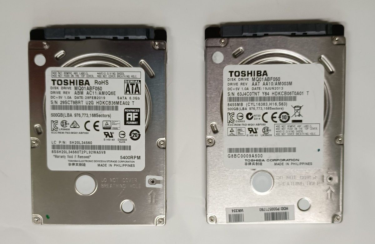 専用出品 東芝 HDD 2.5インチ 500GB 10点セット 専用出品 東芝 HDD 2.5