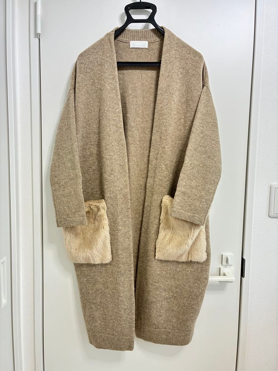 ガリャルダガランテ ウール100%可愛いファーポケット ロング