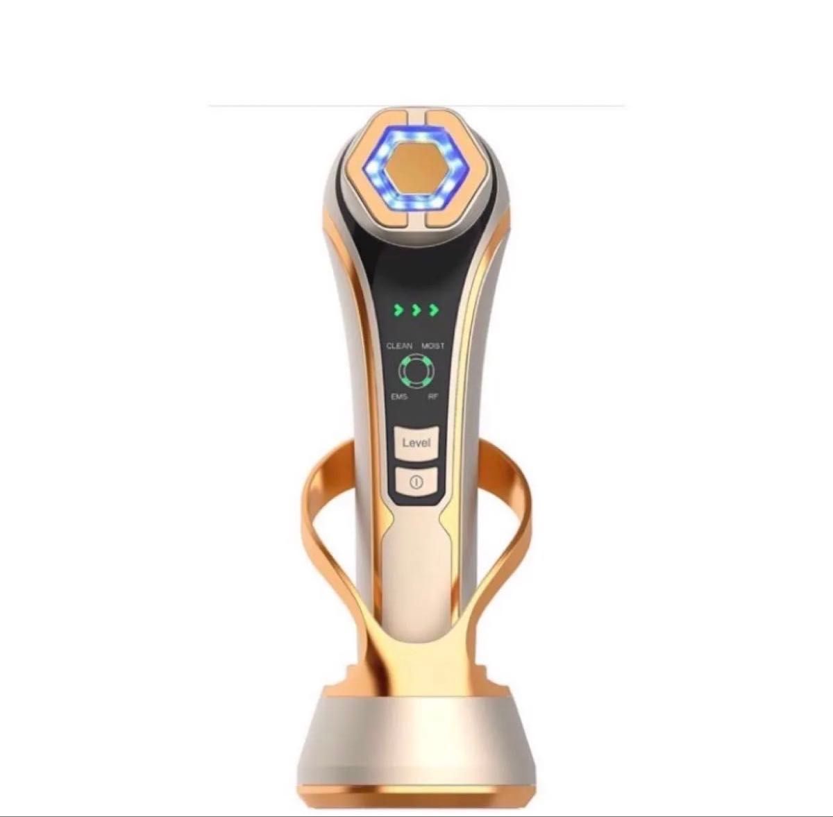 昇級改良版】美顔器 RF美顔器 イオン導出 イオン導入 EMS 微電流 LED