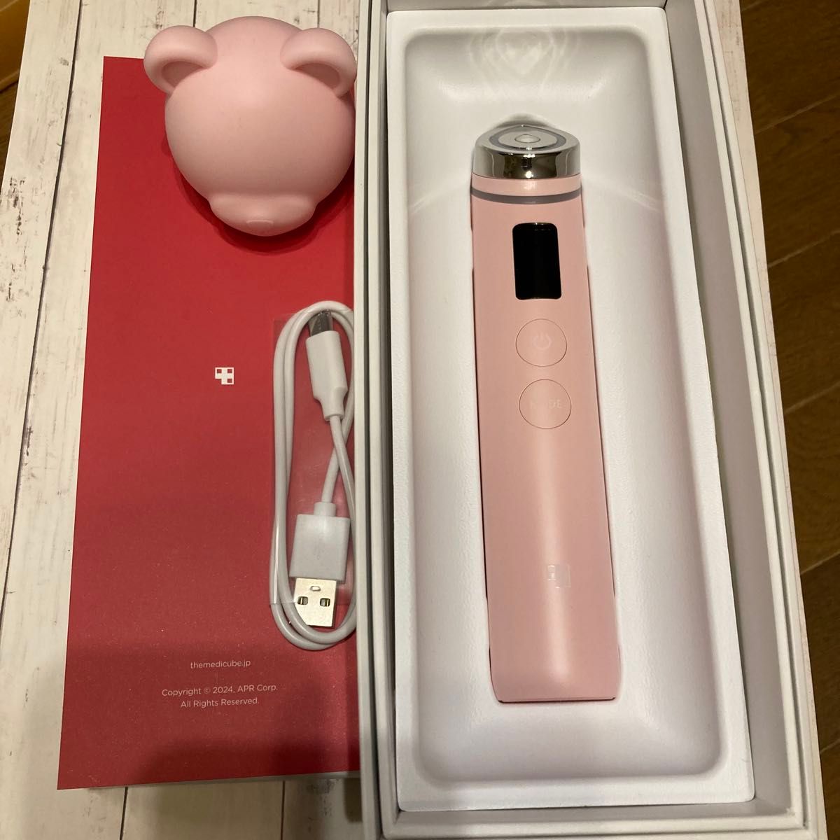 メディキューブ AGE-R ブースタープロ 美顔器 ピンク クマヘッド