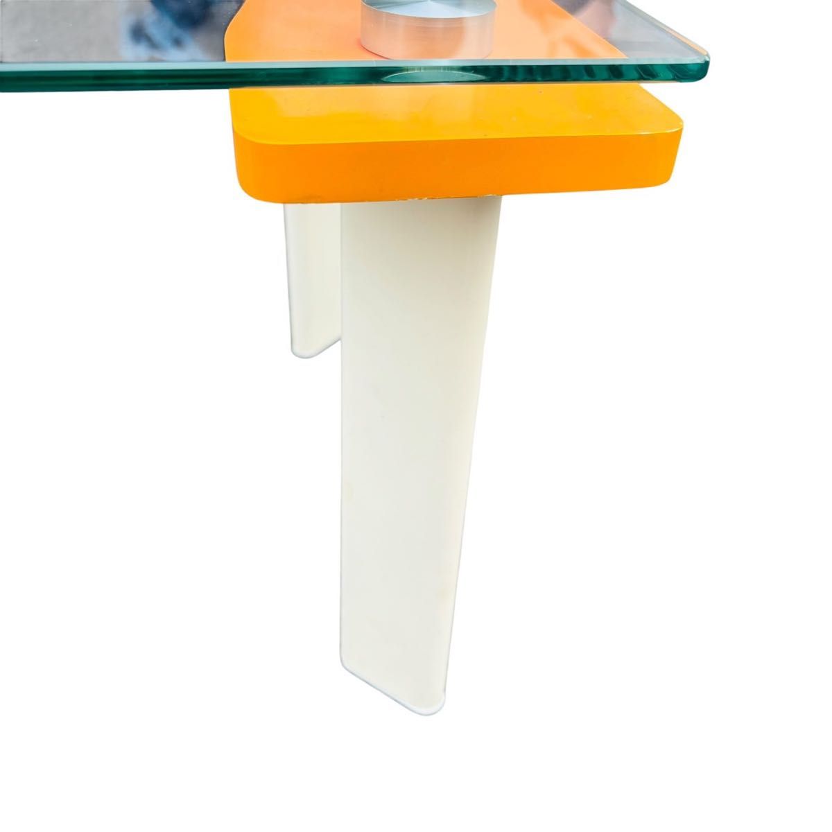 美品】ガラス サイド テーブル スペースエイジ ポップ Y2K ガラス