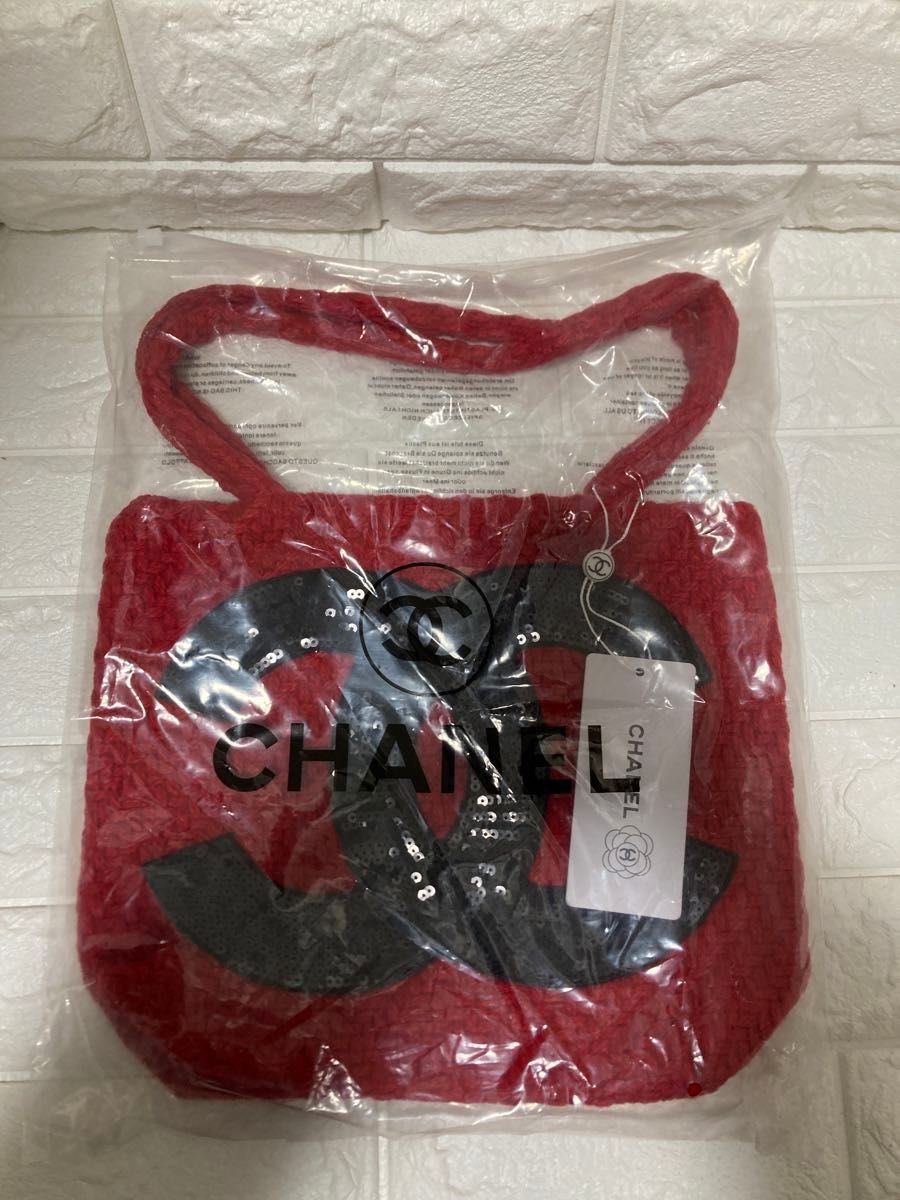CHANEL 新品 赤色スパンコールトートバッグ｜Yahoo!フリマ（旧PayPay