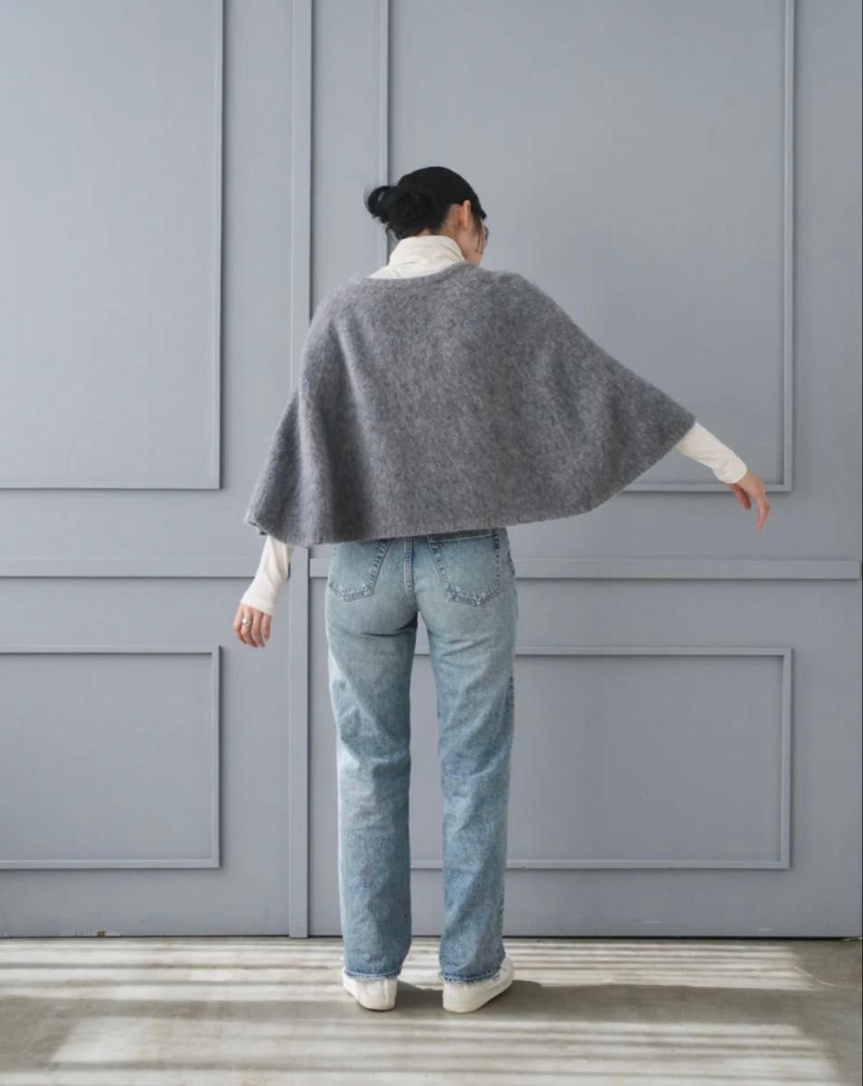 CONNSE フォックスファーケープポンチョ グレー コンセ｜Yahoo!フリマ