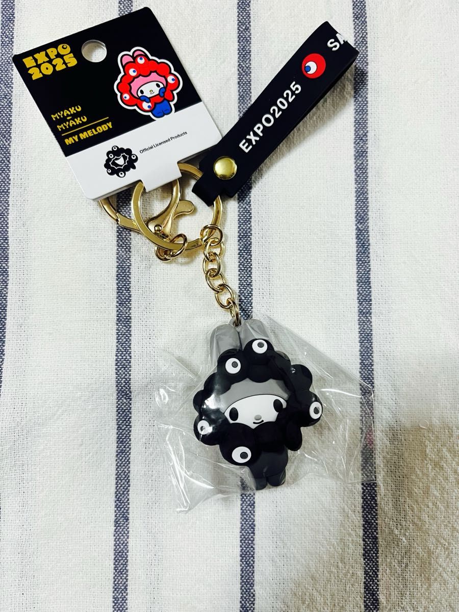 新品 EXPO2025 黒ミャクミャク サンリオ キーホルダー マイメロ｜Yahoo