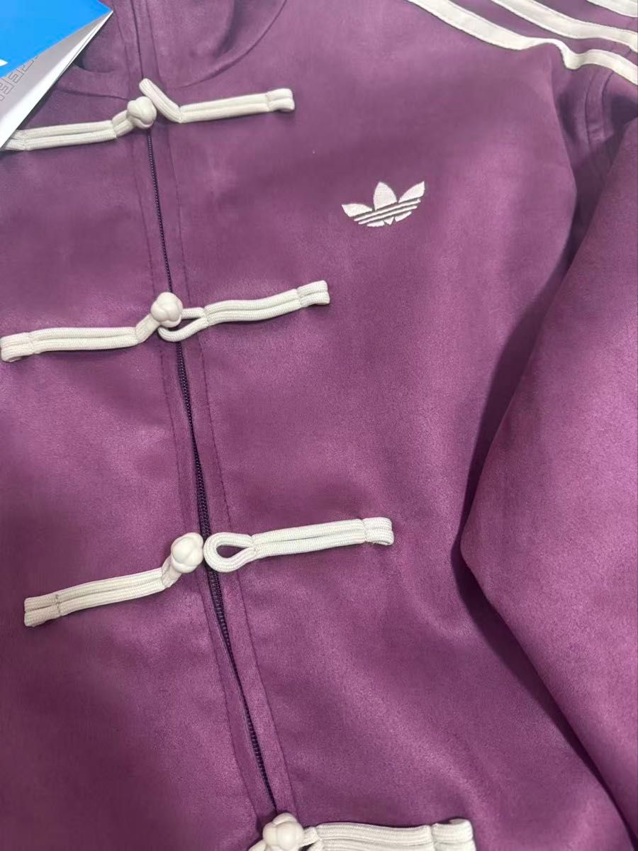 adidasアディダス 中国限定 蛇年トラックジャケット パープル -L