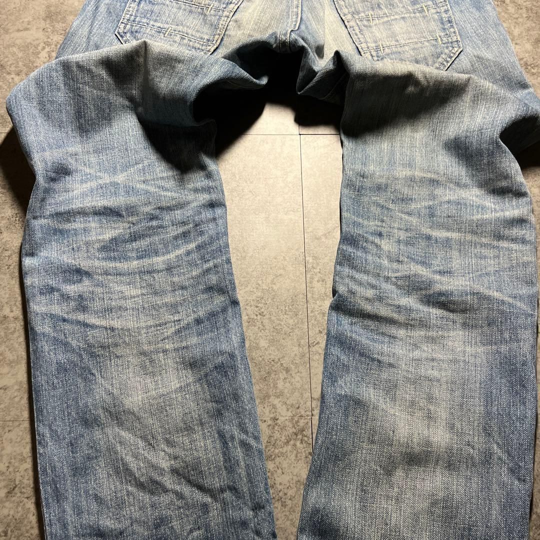 00【archive】 grunge fade damage denim y2k デニムパンツ ジーンズ