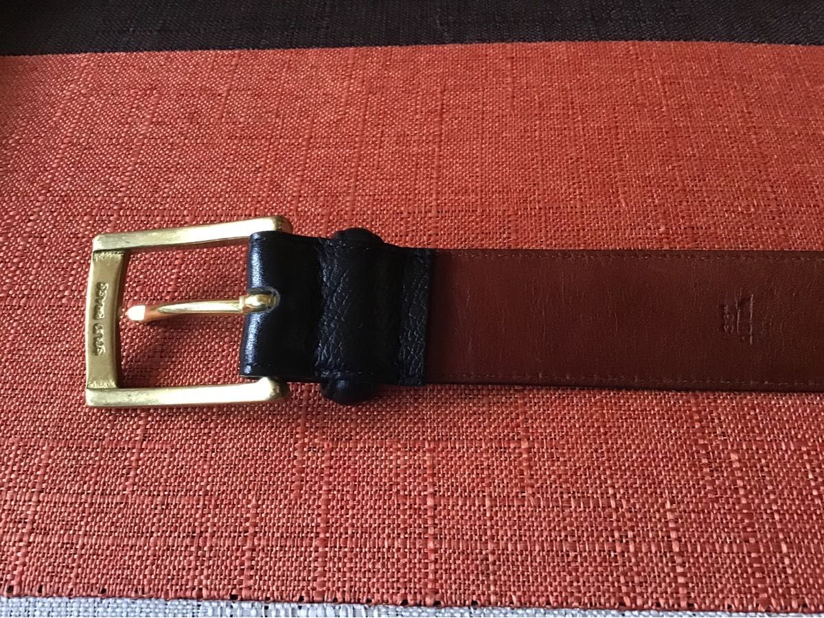 COACH コーチ レザーベルト ブラック ゴールドバックル｜Yahoo!フリマ