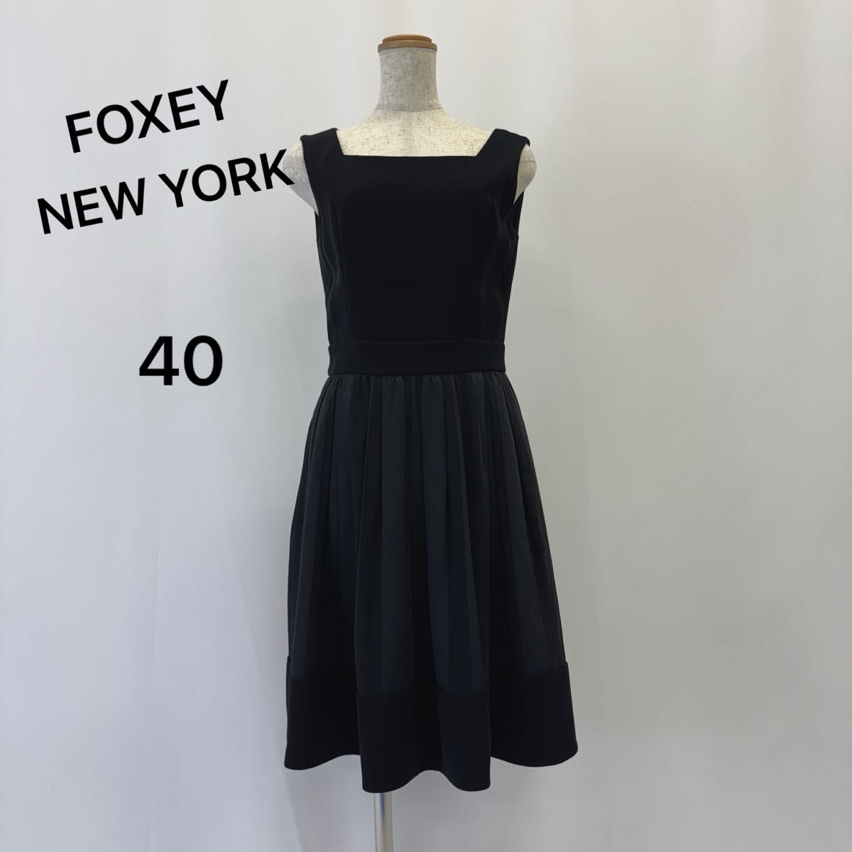 FOXEY NEW YORK フォクシーニューヨーク ワンピース 40 ブラック