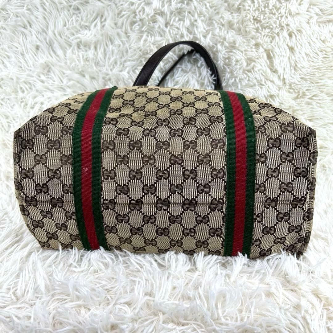 グッチ GGキャンバス シェリーライン ハンドバッグ トートバッグ GUCCI