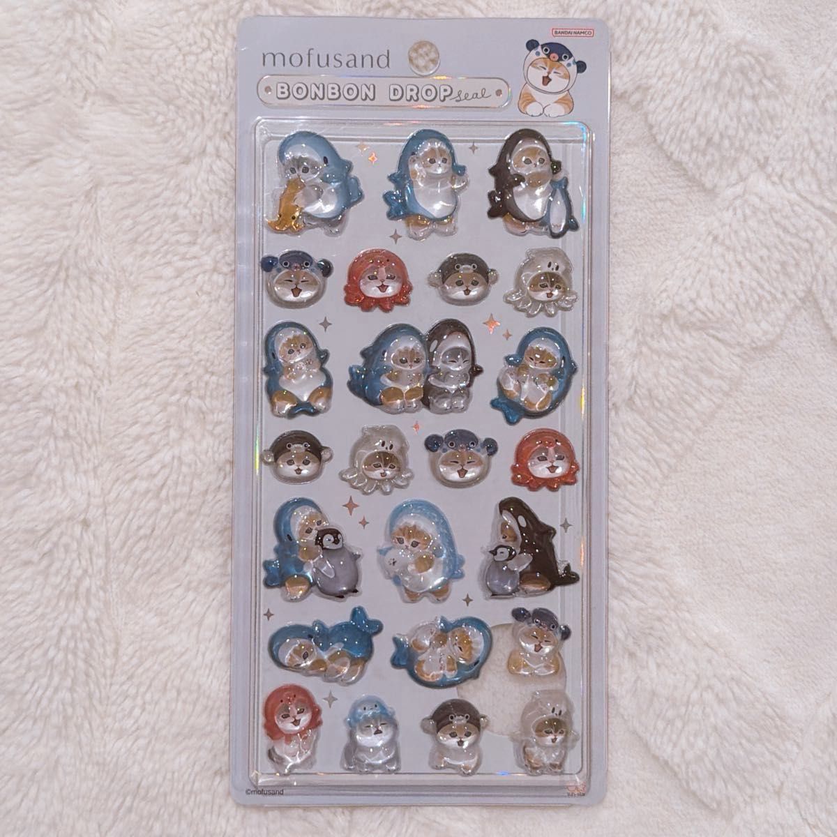 正規品】 新品未使用 ボンボンドロップシール モフサンド A サメにゃん
