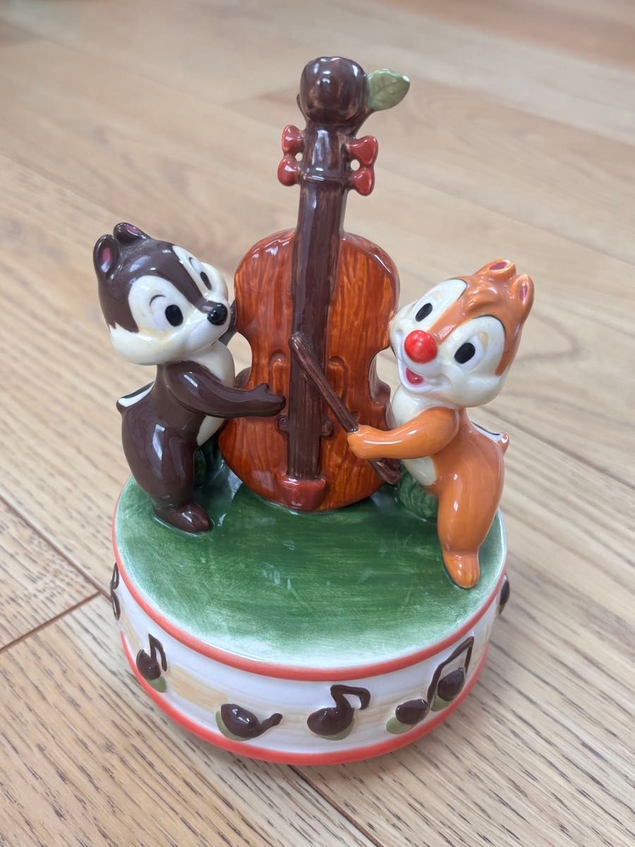 希少 加藤工芸 ミニオルゴール チップ & デール イッツアスモール