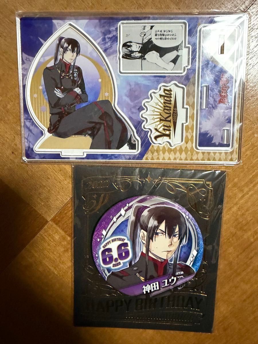 d gray-man 神田ユウ バースデー缶バッジ アクリルスタンド｜Yahoo