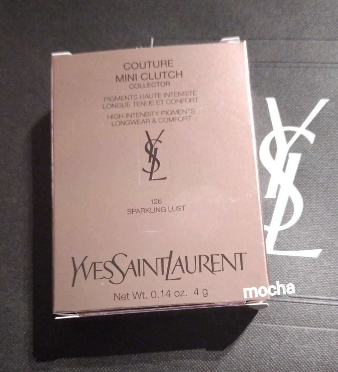 YSL イヴサンローランクチュールミニクラッチ 126 スパークリング