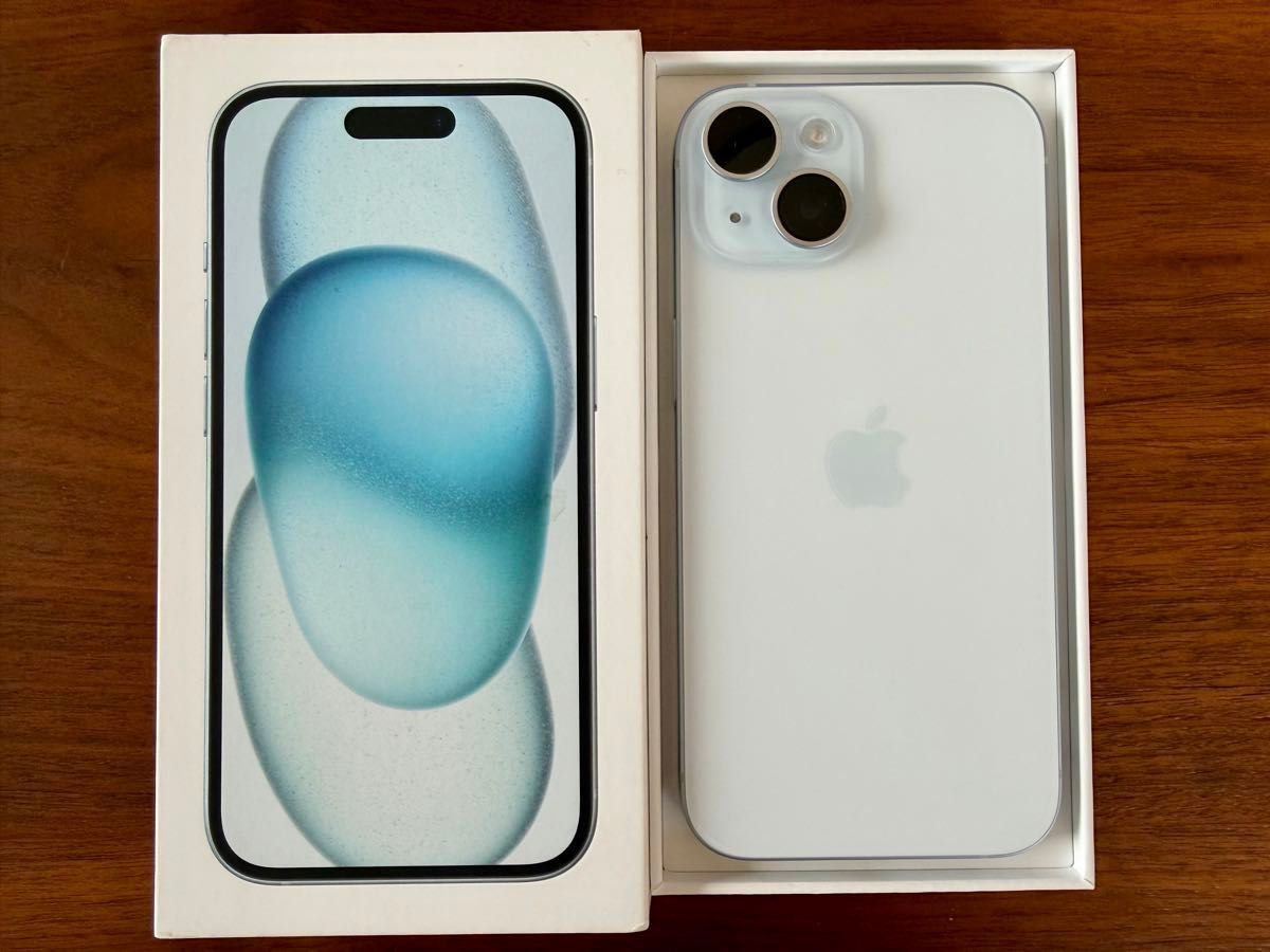 iPhone15 128GB BLUE バッテリー91% 純正siliconケースセット｜Yahoo