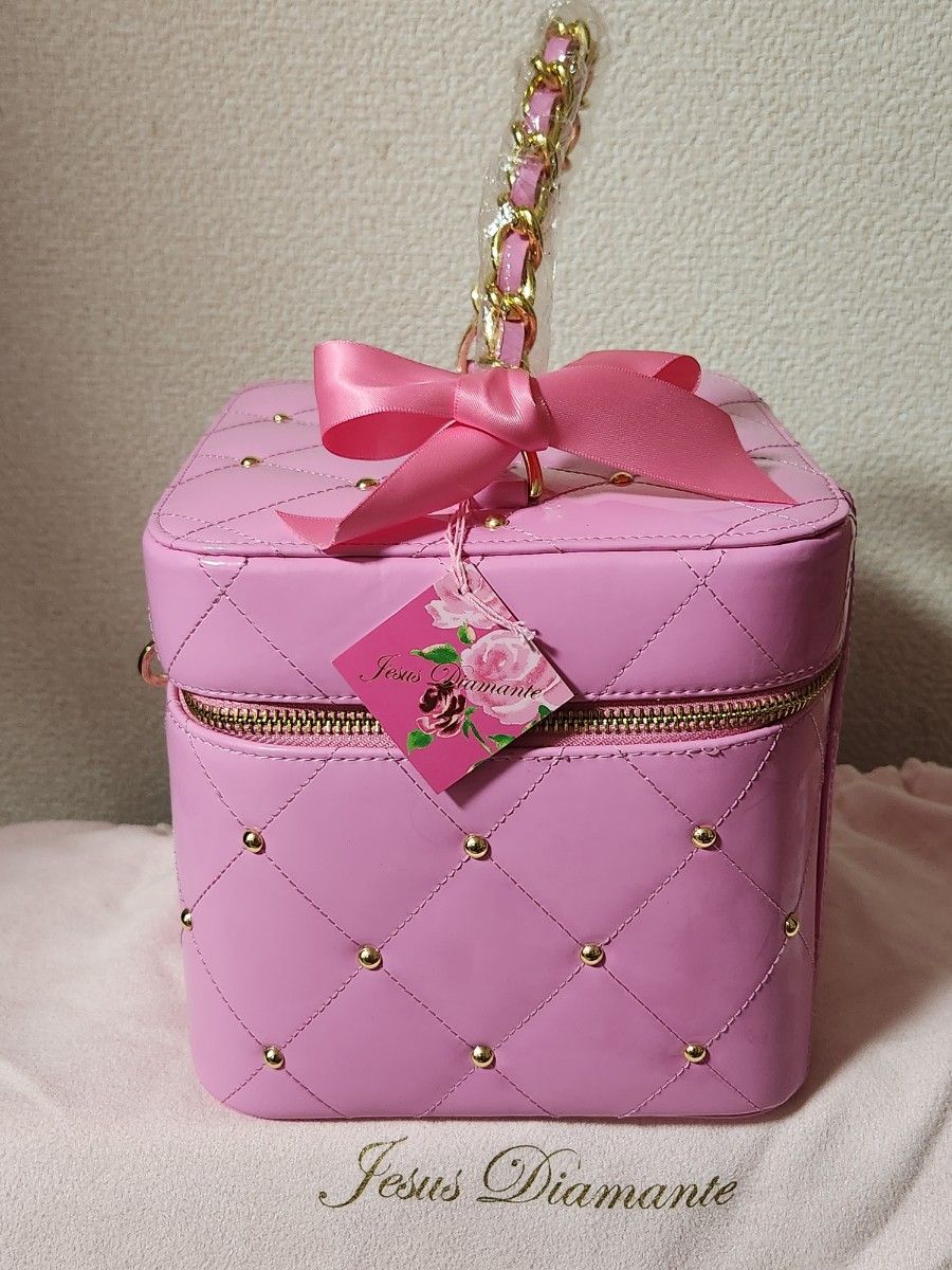 激レア ジーザスディアマンテ エナメルバニティバッグ ローズ｜Yahoo