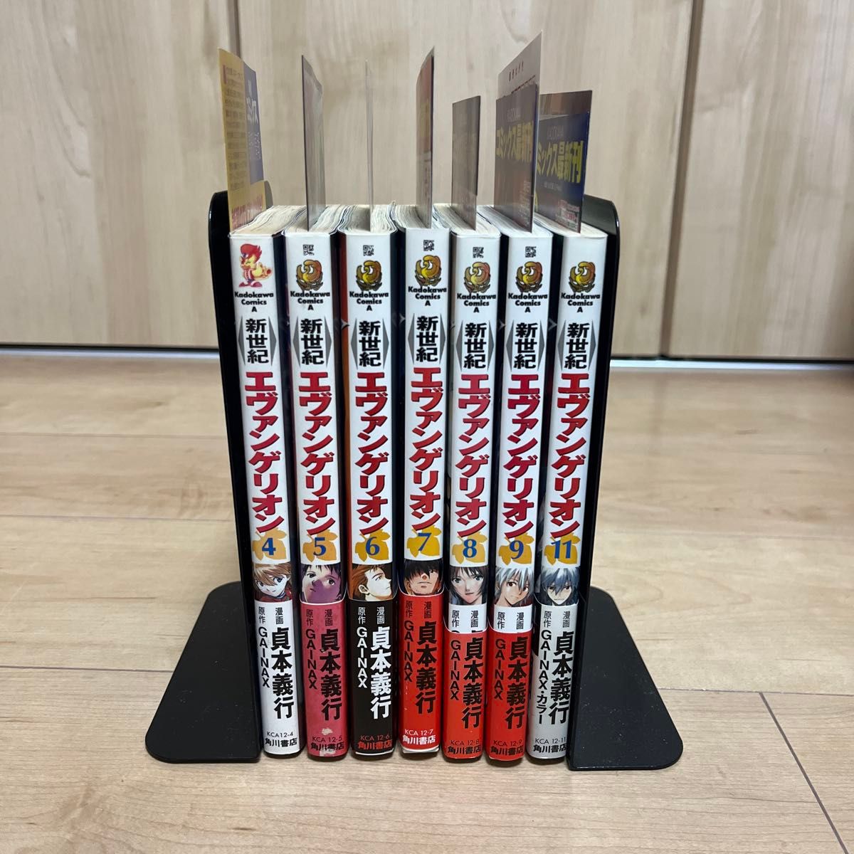 希少】エヴァンゲリオン4巻～9巻11巻 全巻初版 帯 冊子付き 7冊まとめ