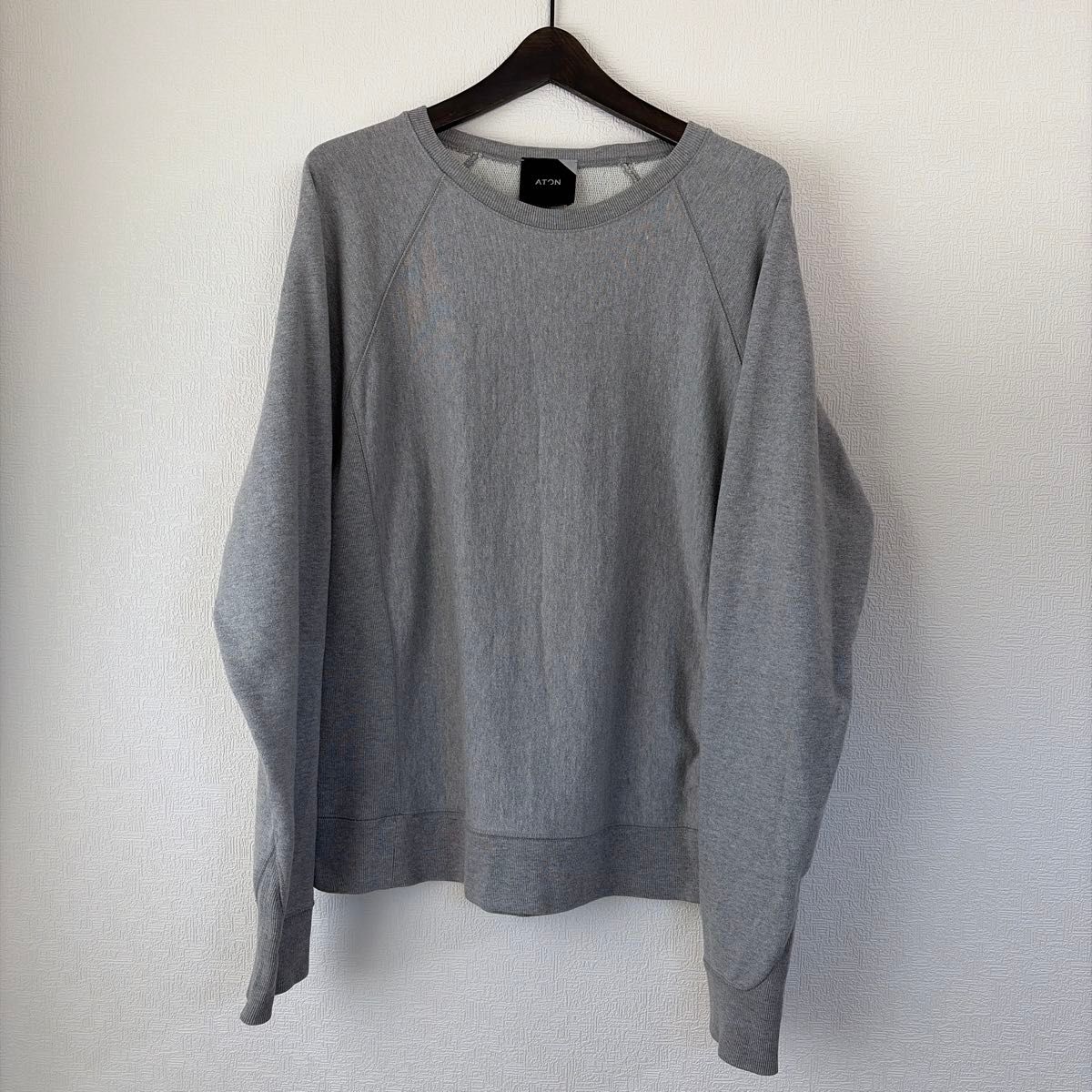 ATON / エイトン】クルーネック スウェット グレー 06サイズ メンズ