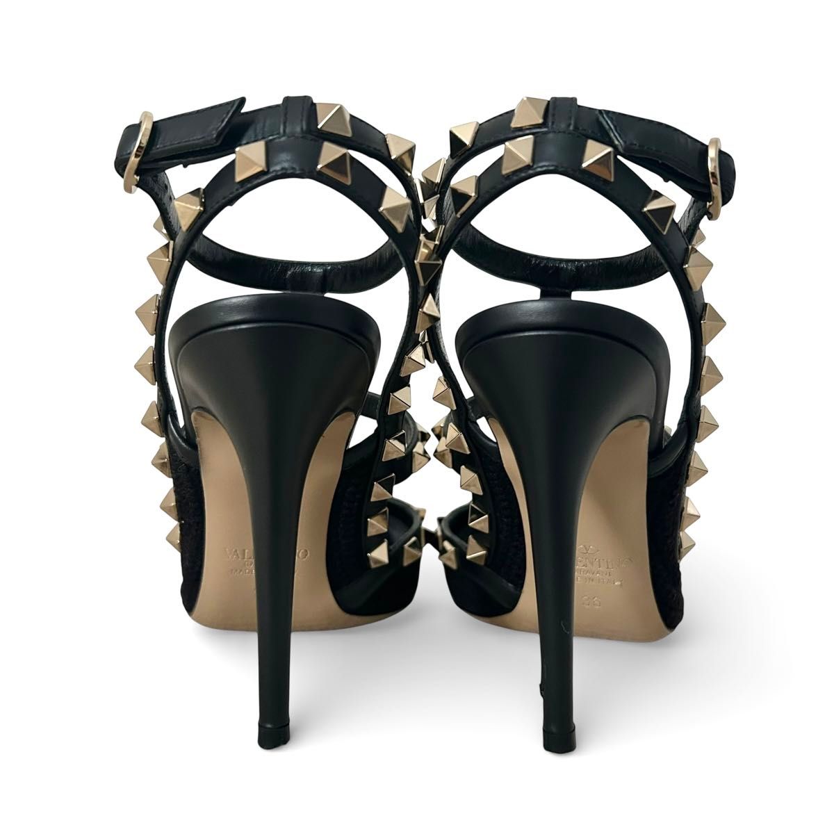 VALENTINO ヴァレンティノ パンプス ロックスタッズ ヒール 23cm