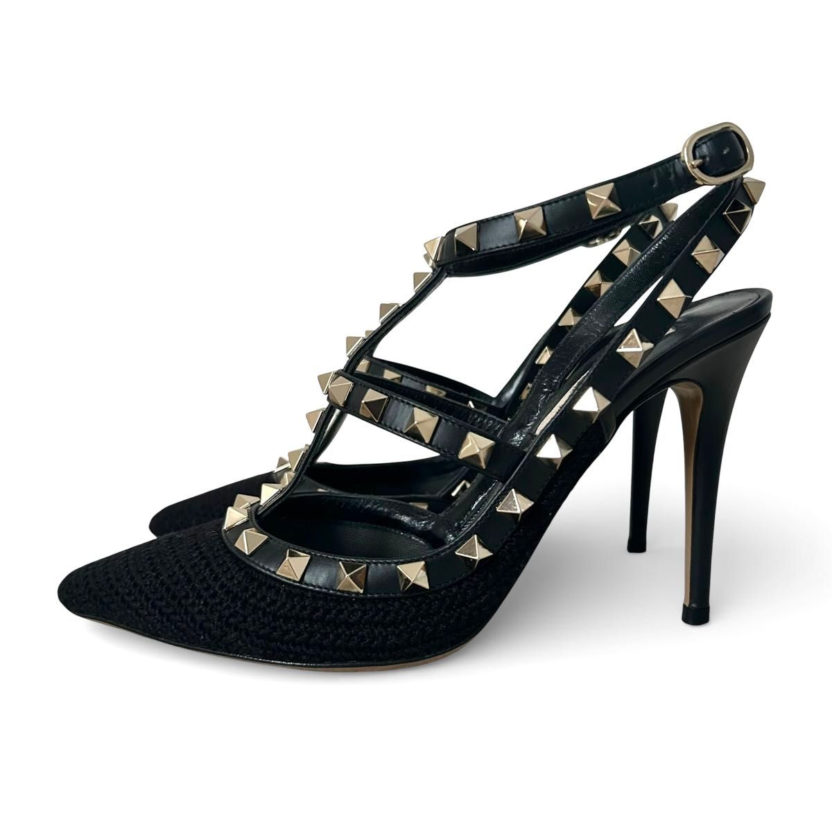VALENTINO ヴァレンティノ パンプス ロックスタッズ ヒール 23cm