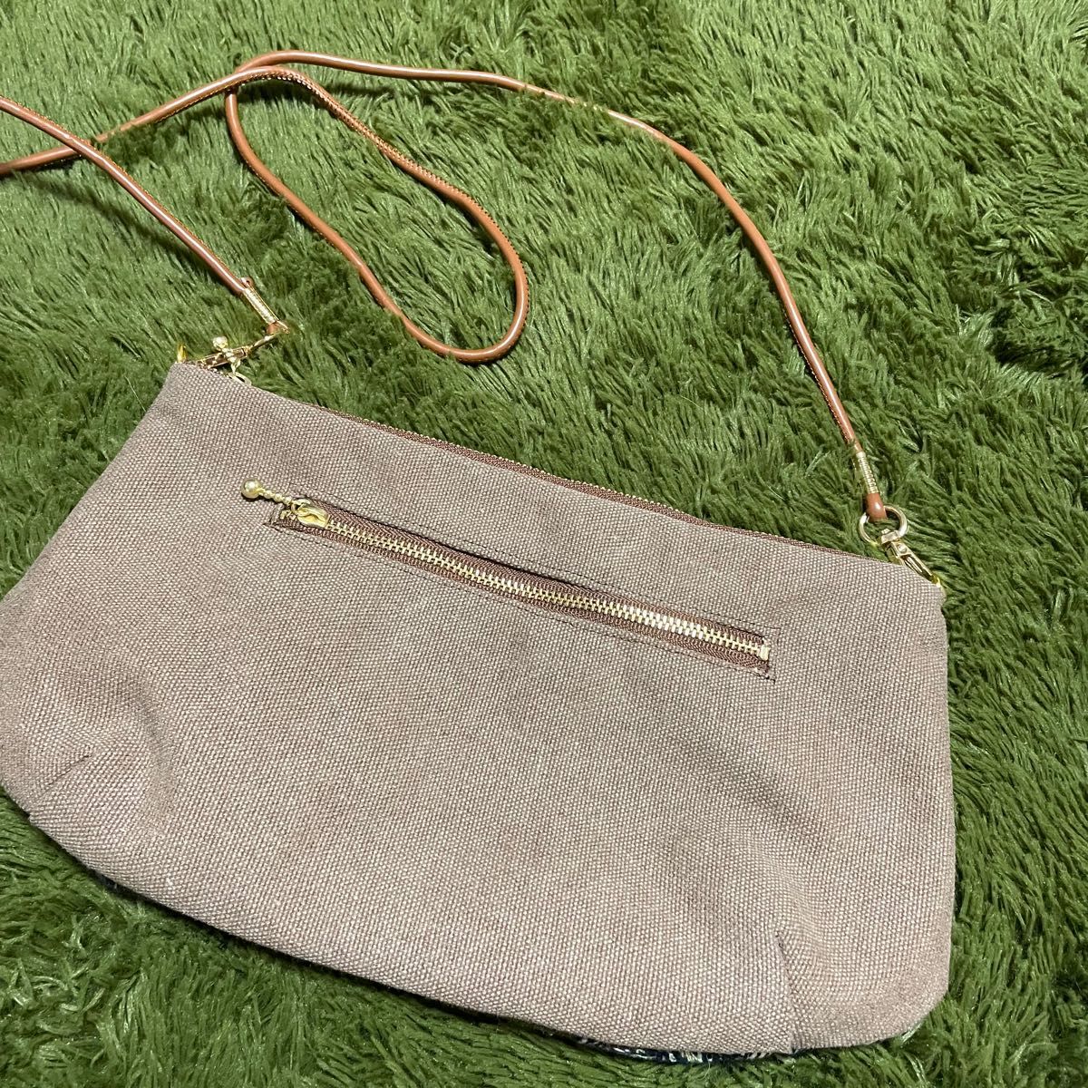 ミナペルホネン ハンドメイド ショルダーバッグ ポーチ サコッシュ