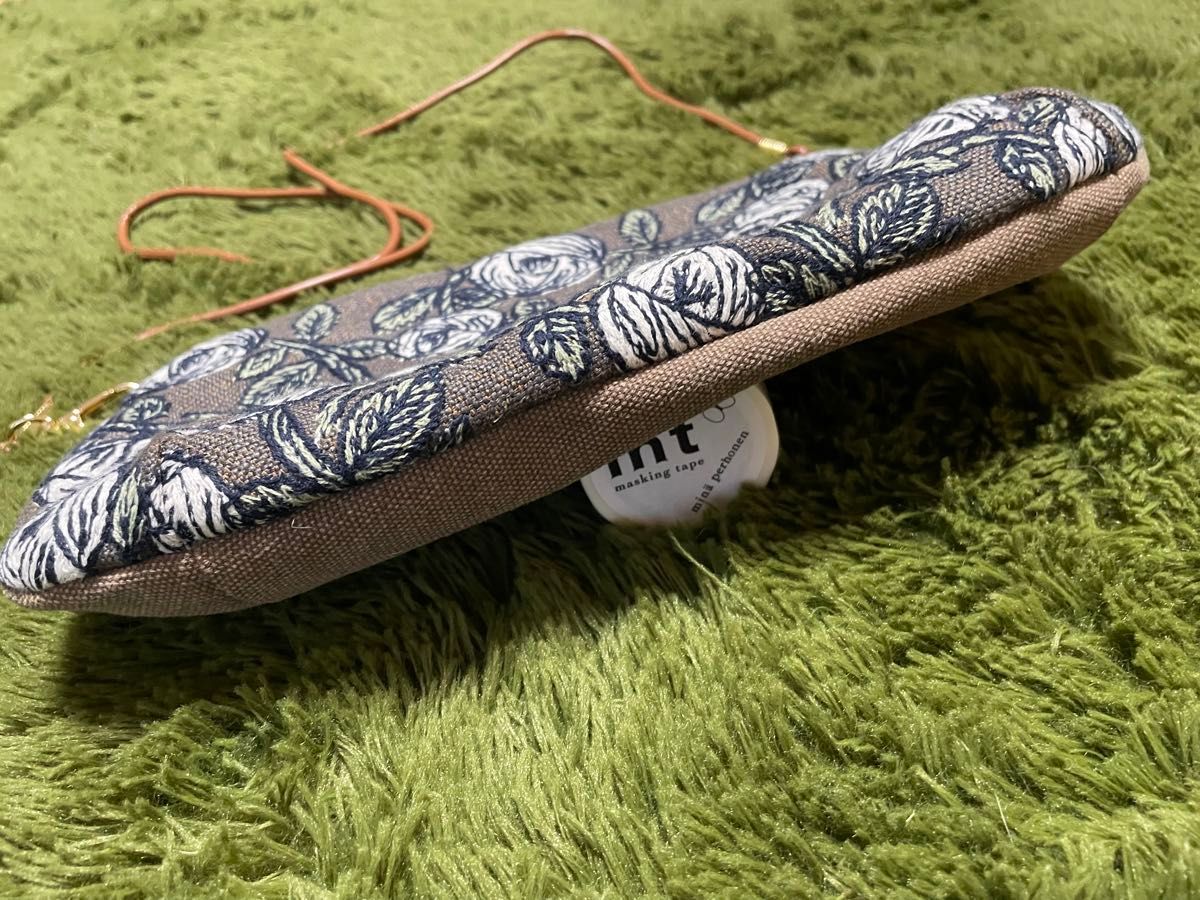 ミナペルホネン ハンドメイド ショルダーバッグ ポーチ サコッシュ