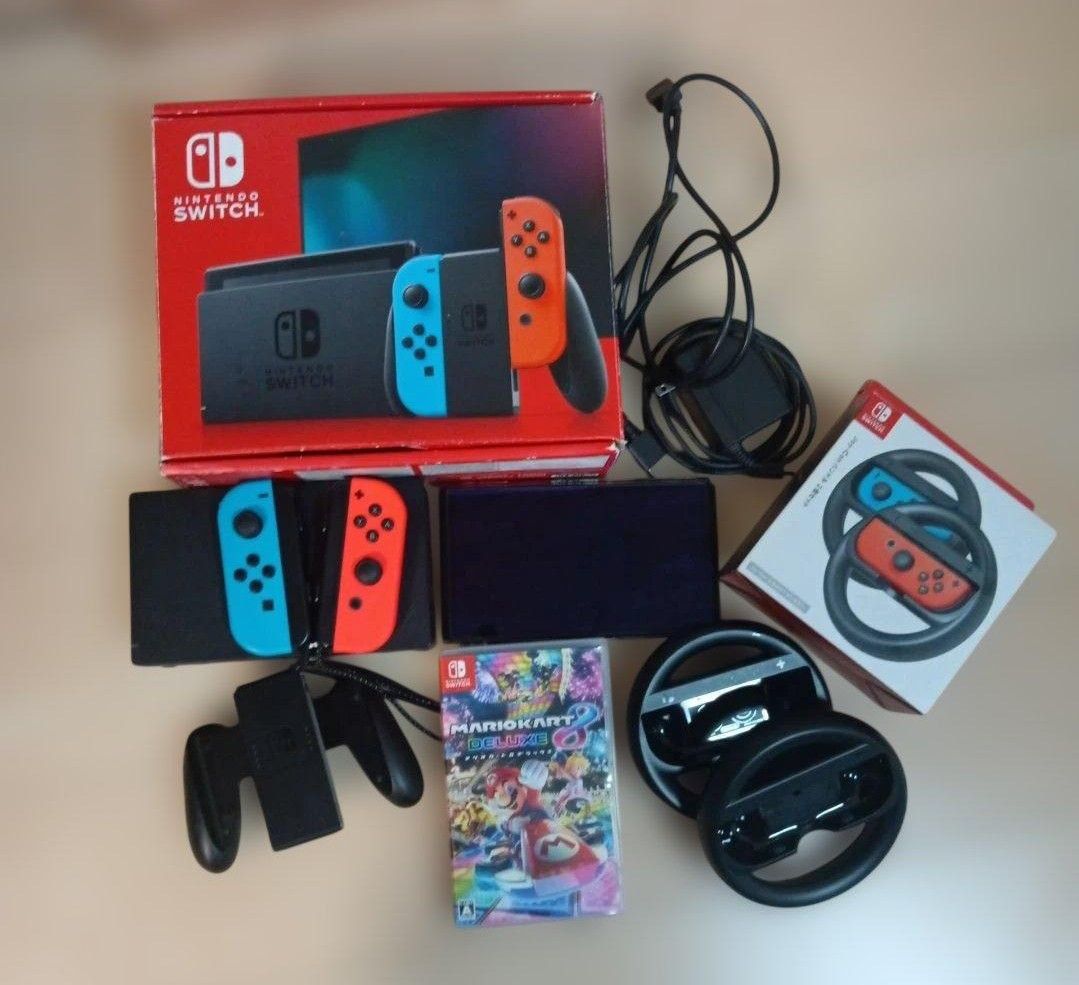 Nintendo Switch 本体 マリオカート8DX Joy-Conハンドルセット｜Yahoo