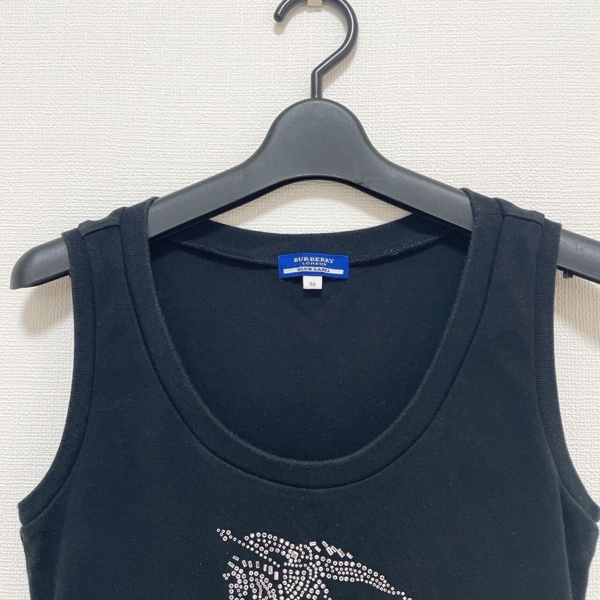 BURBERRY BLUE LABEL タンクトップ ノースリーブ トップス ロゴ