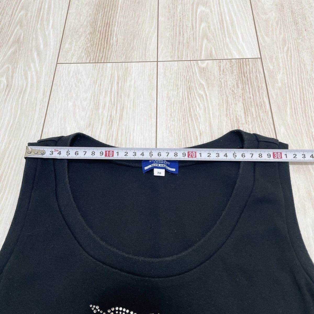 BURBERRY BLUE LABEL タンクトップ ノースリーブ トップス ロゴ