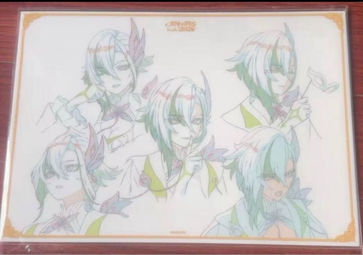 原神 fes 上海 会場限定 vip入場特典 原画 PVCデスクマット フリンズ