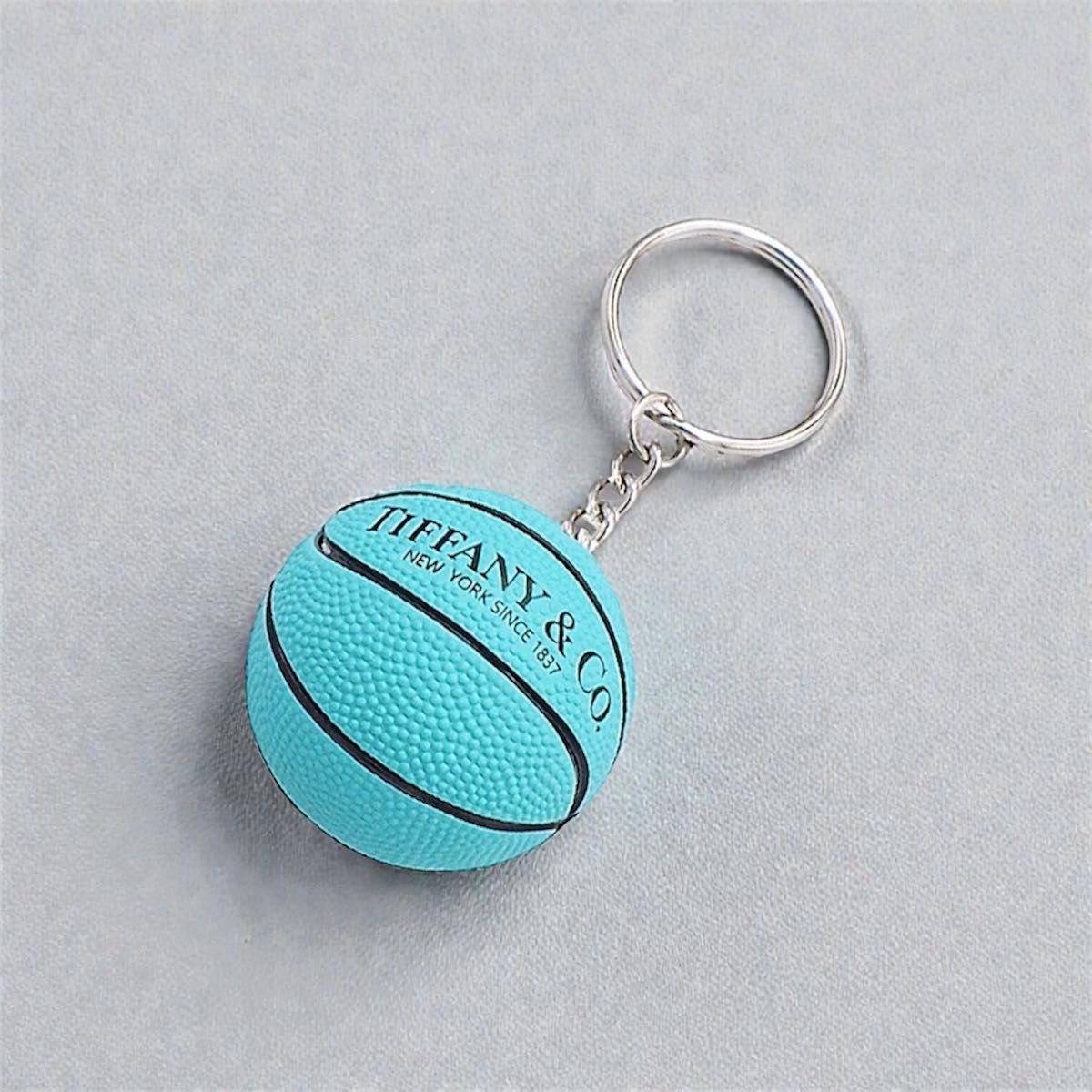 2個セット】バスケットボール キーホルダー ティファニーブルー カラー