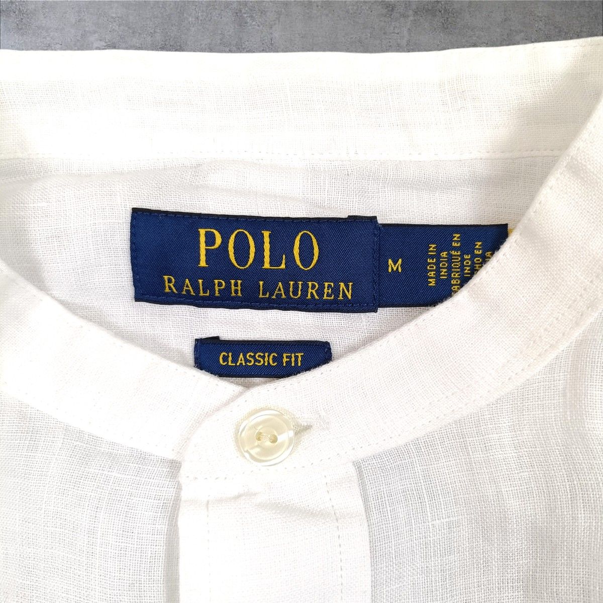 新品 未使用 タグ付 ポロラルフローレン 現行 QRコード麻 リネン 100