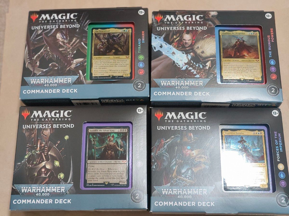 統率者デッキ ウォーハンマー40 000 4種類全セット 英語版 MTG｜Yahoo