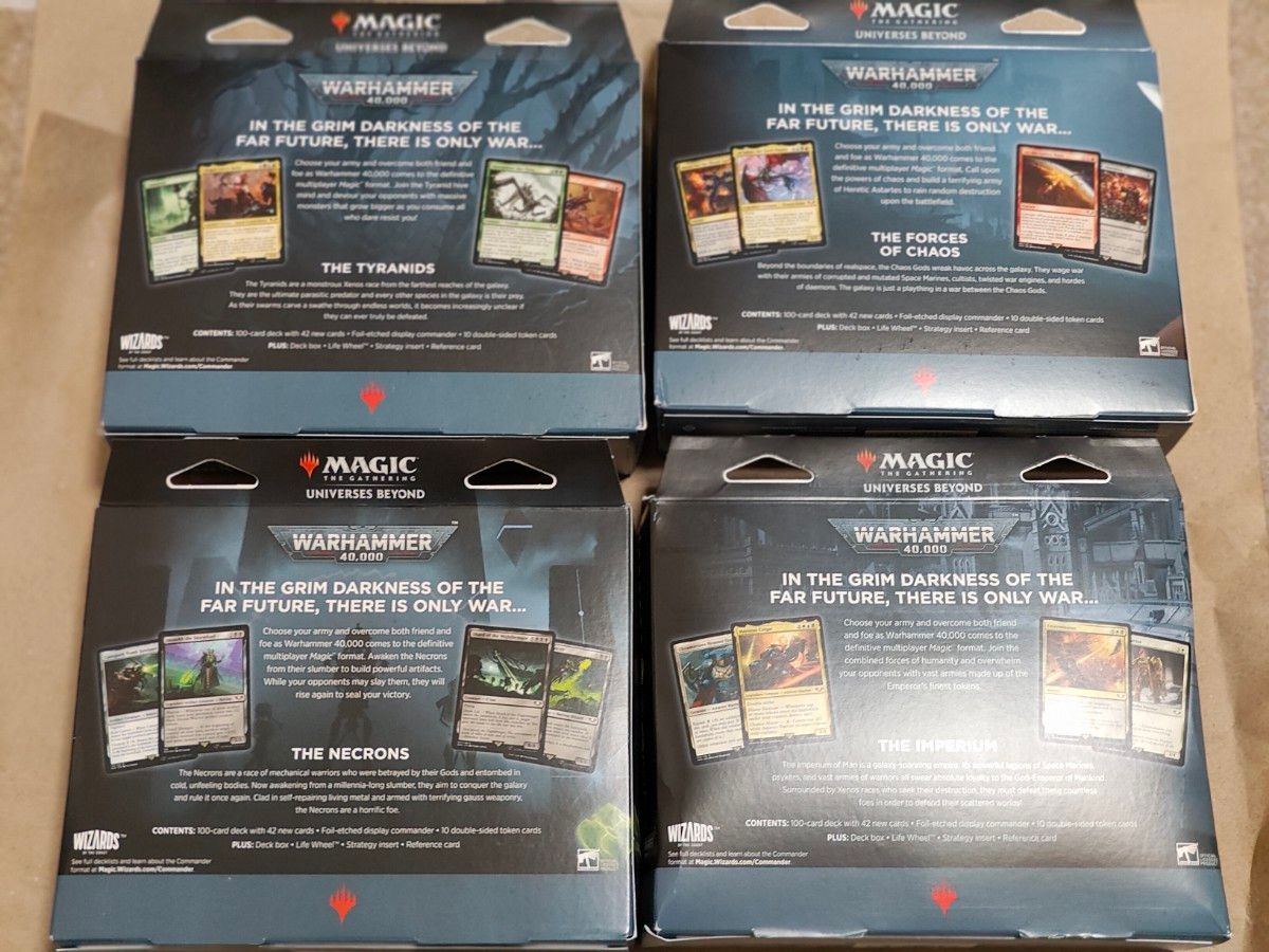 統率者デッキ ウォーハンマー40 000 4種類全セット 英語版 MTG｜Yahoo