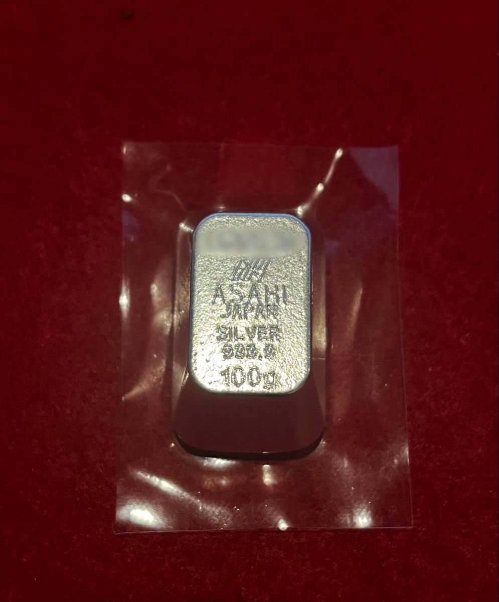 純銀インゴット 100g アサヒメタルファイン SILVER シルバー 純銀