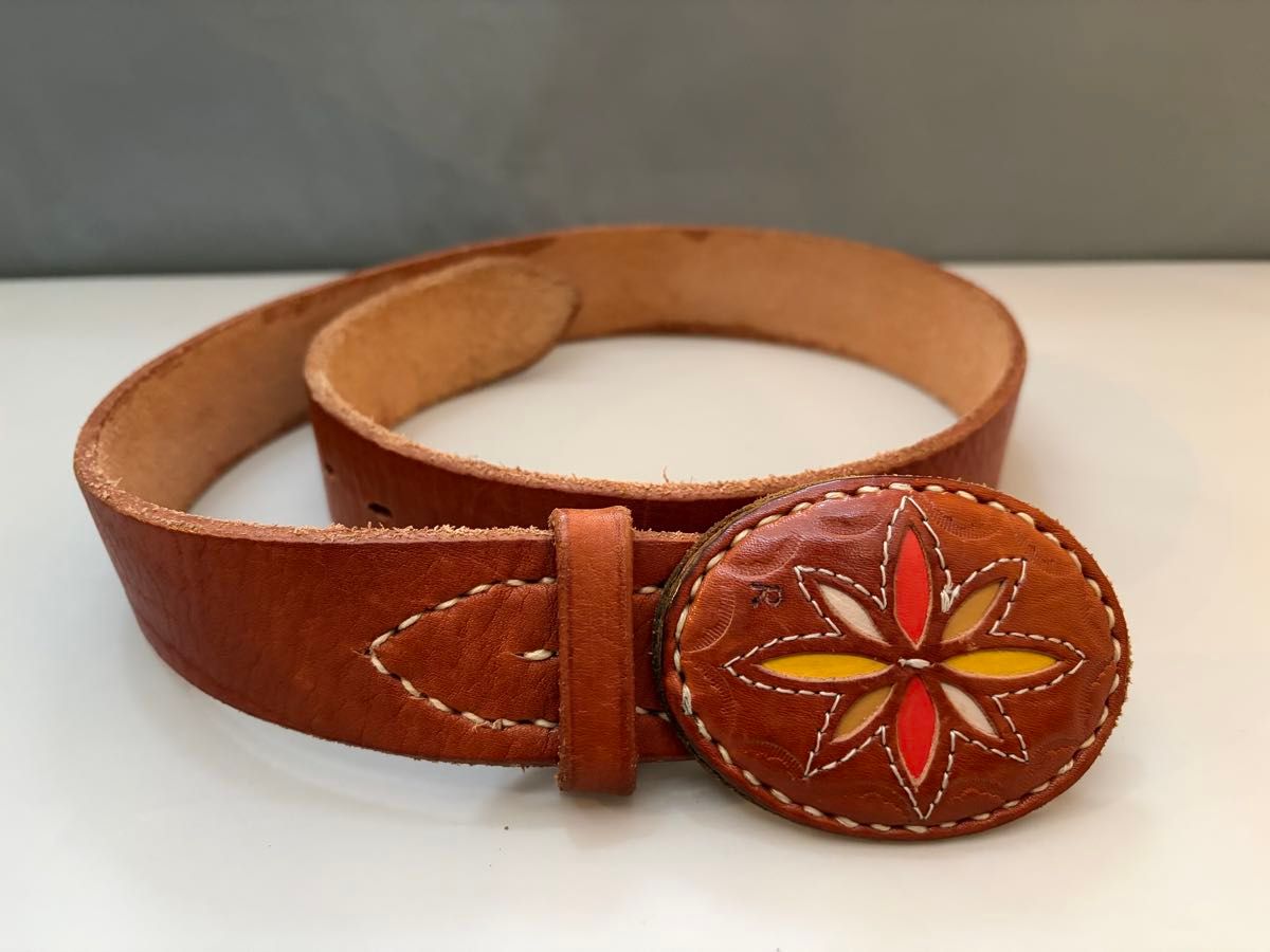 45R 45rpm 正規品 本革装飾バックルベルト キャメル｜Yahoo!フリマ（旧
