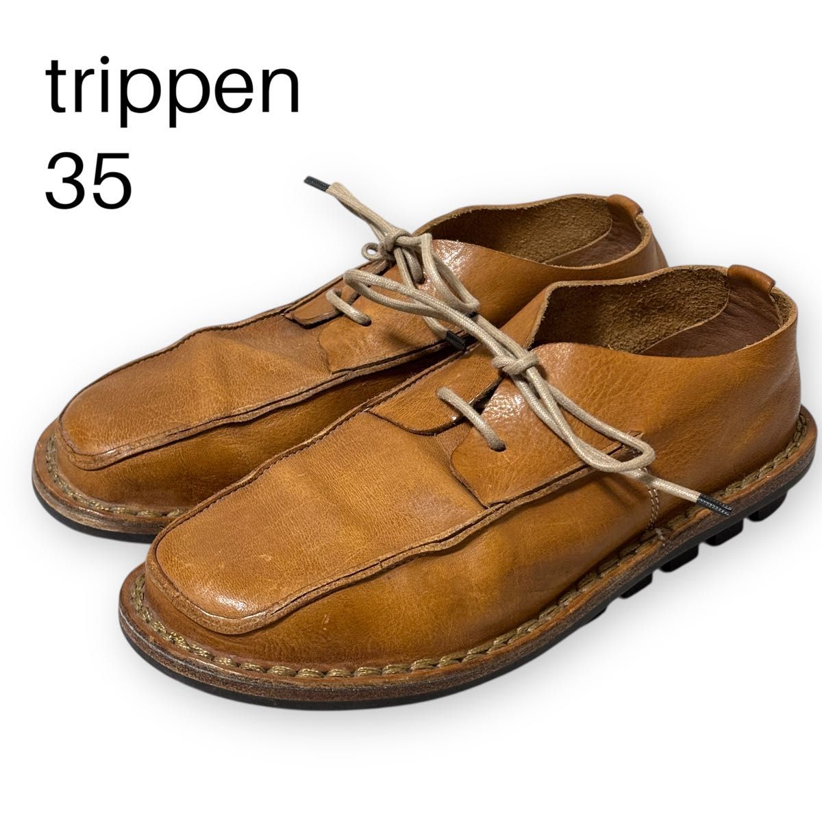 trippen トリッペン レザーシューズ ブラウン 35 22 5相当｜Yahoo