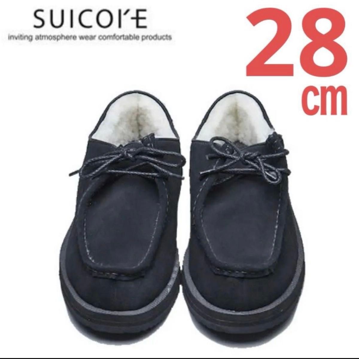 SUICOKE スイコック ムートンモカシンシューズ DYS-Mwpab 黒｜Yahoo