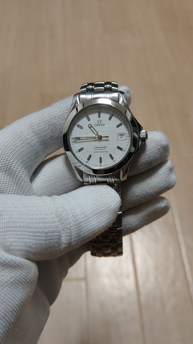 オメガ ツーピース ストラップ ダークブルー アリゲーターレザー