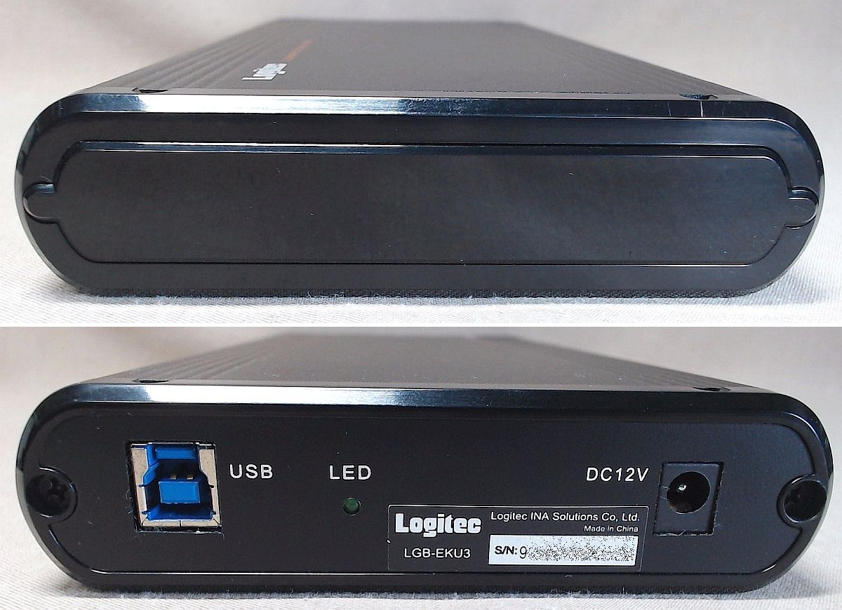 Logitec 6TB USB3 HDDケース LGB-EKU3 + Martial MAL36000SA FFF