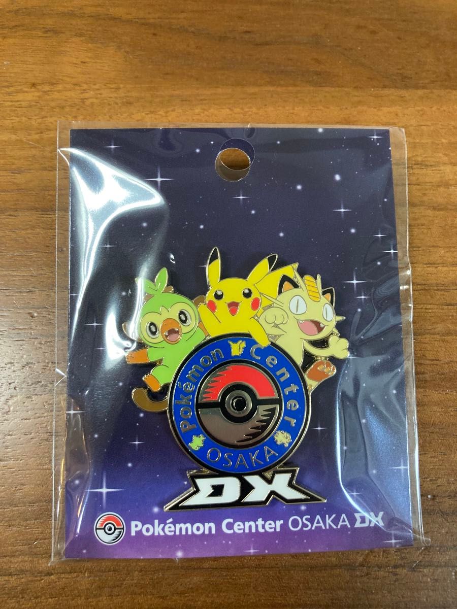 新品未開封 ポケモンセンター オーサカ 1998 ニャース ピンバッジ ロゴ