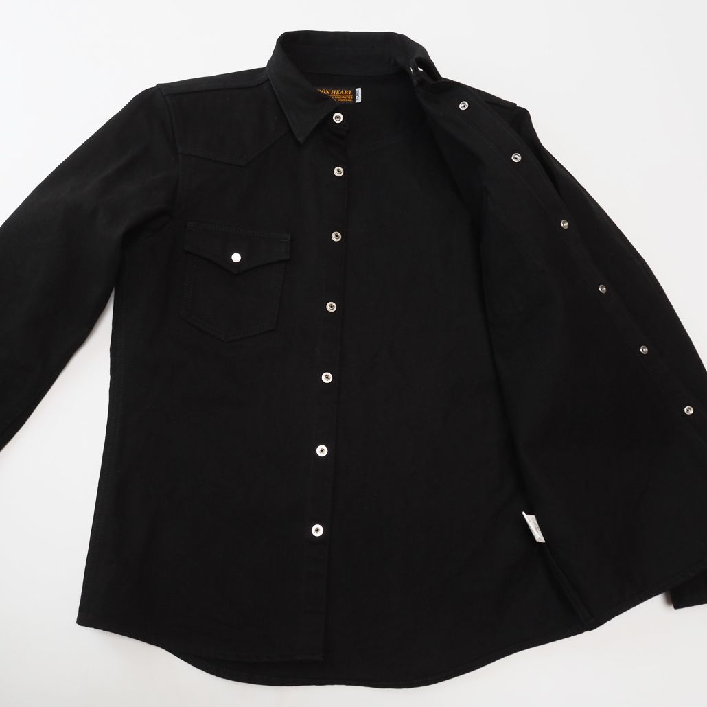 美品 人気サイズXL IRON HEART アイアンハート 黒鎧16ozウエスタン