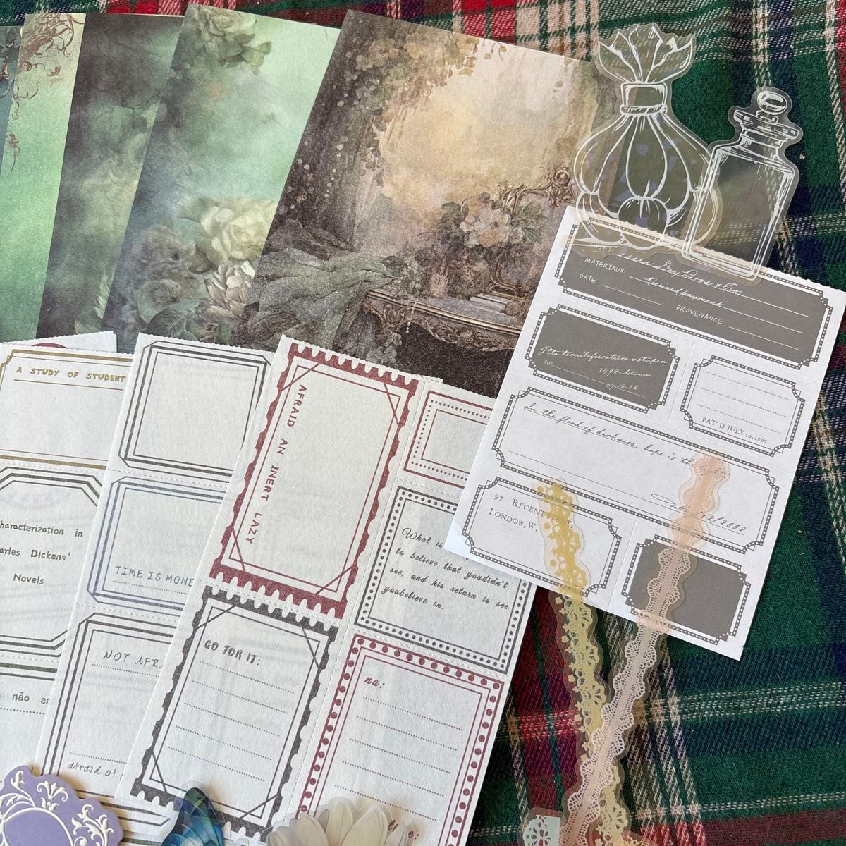 コラージュ 色々つめつめ セット まとめ 素材 日記 紙もの おすそ分け