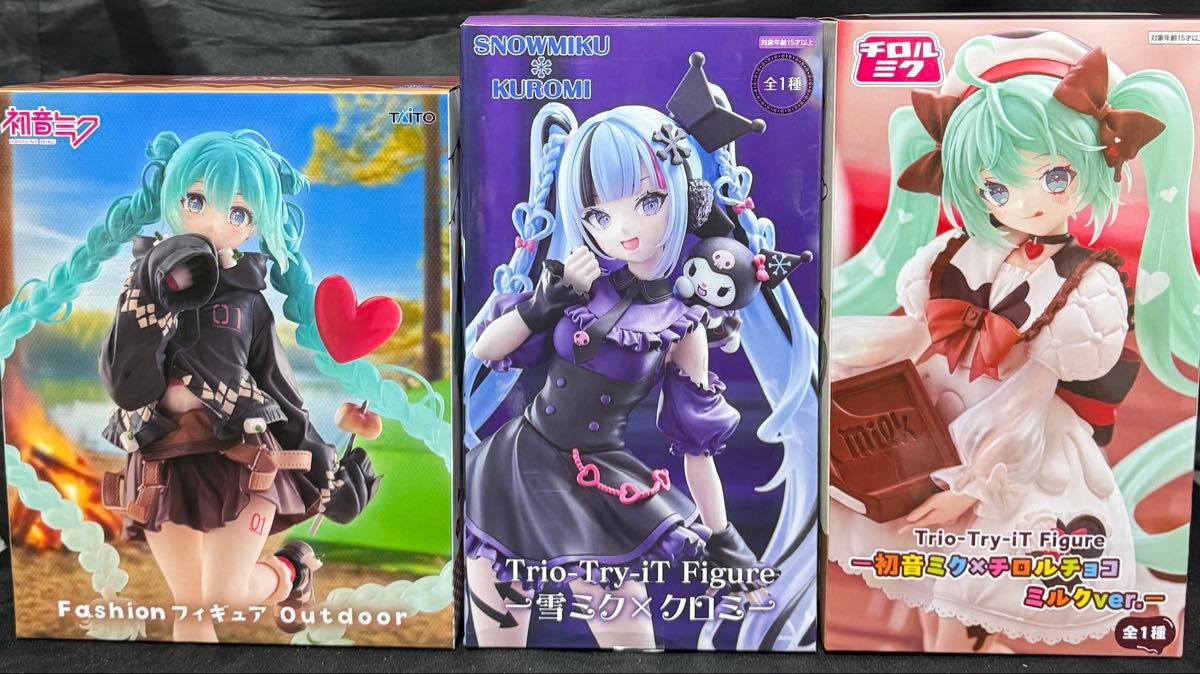初音ミク 雪ミク×クロミ チロルチョコ ミルクver Fashion フィギュア