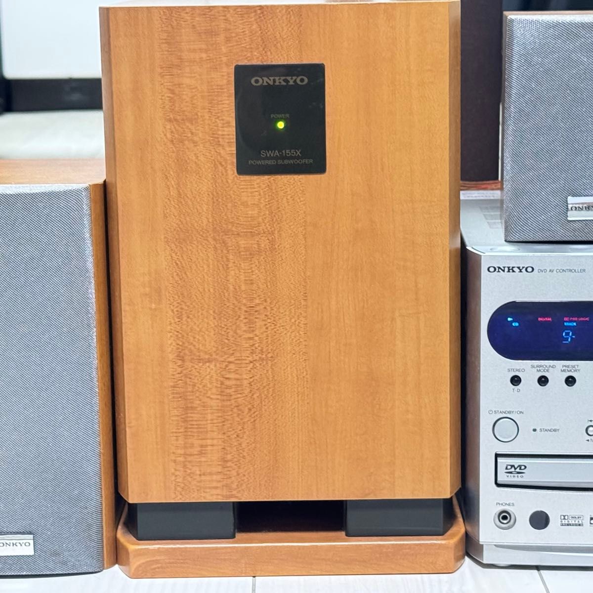 ONKYO 5 1ch ホームシアターセット PDR-155 SWA-155X D-M3×5 リモコン
