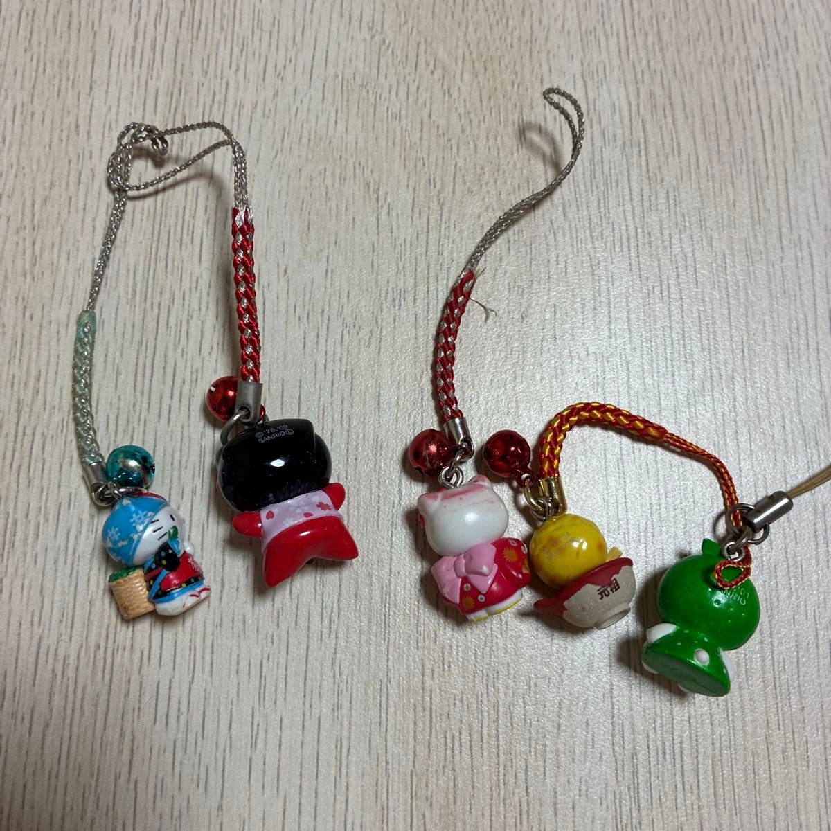 ハローキティ ご当地キティ ストラップ 根付け 5個セット まとめ売り