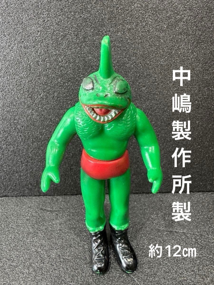 当時物】「タイガーマスク ザ・ピラニアンソフビ（約12㎝）」中嶋