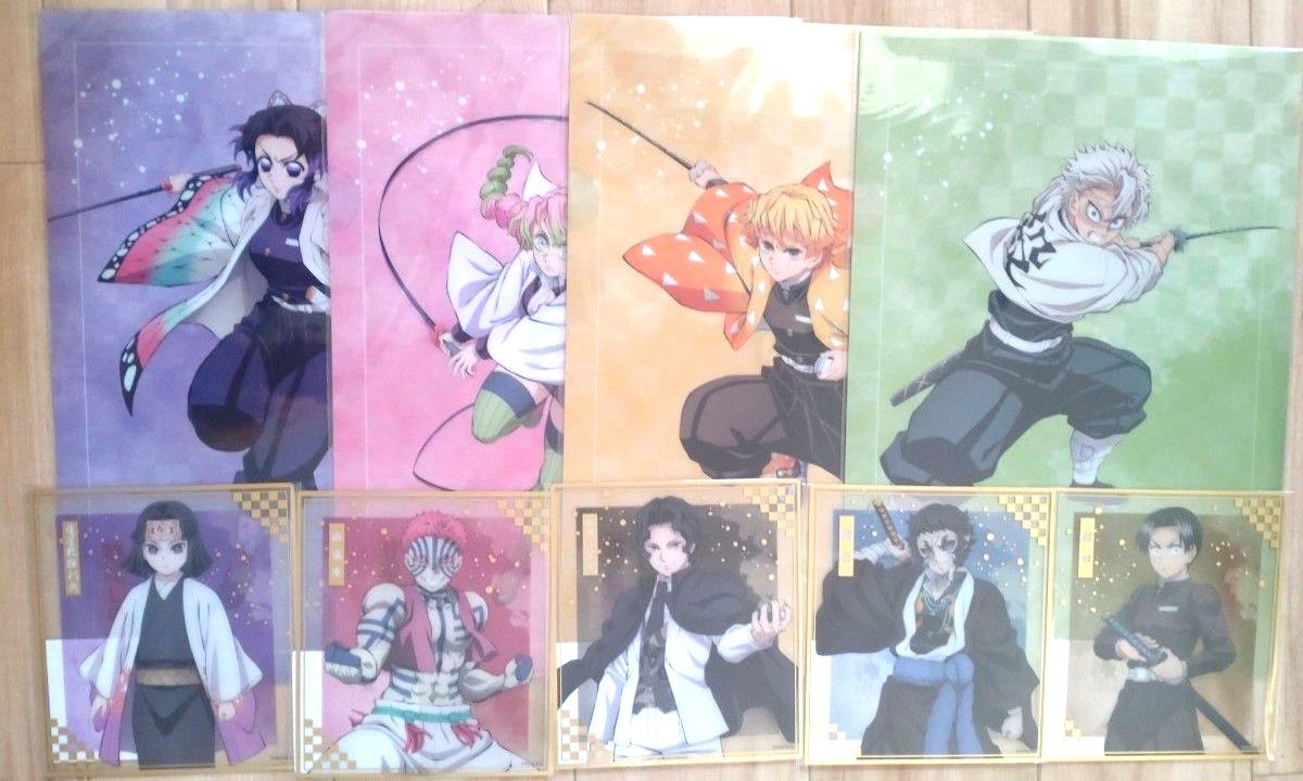 鬼滅の刃 アニプレックスオンラインくじ クリアファイル クリア色紙