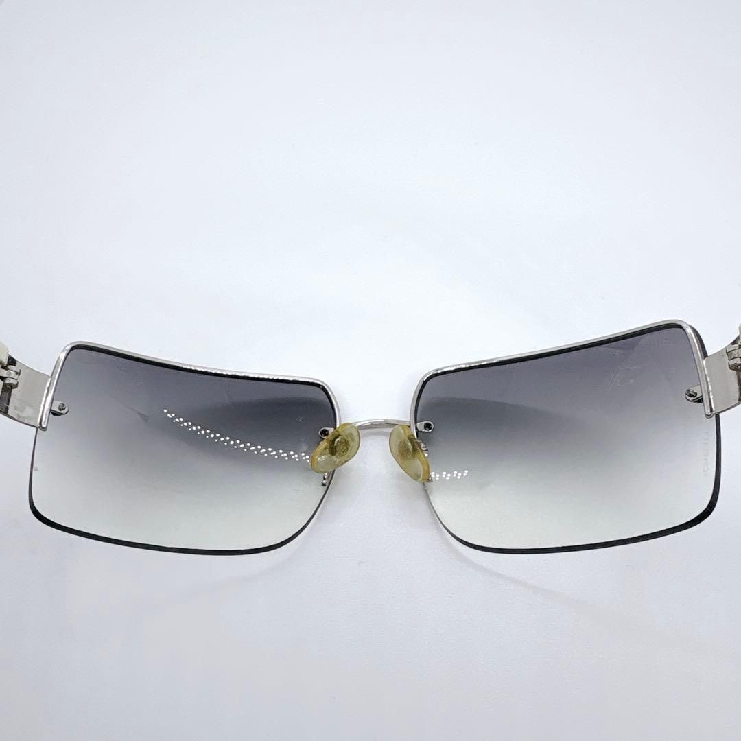 CHANELサングラス リムレス ココマーク CCロゴ 廃盤 ラインストーン