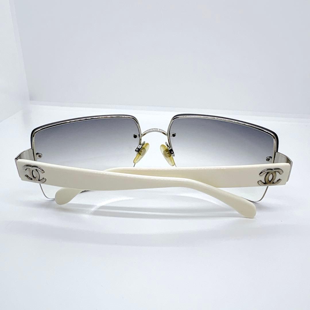 CHANELサングラス リムレス ココマーク CCロゴ 廃盤 ラインストーン