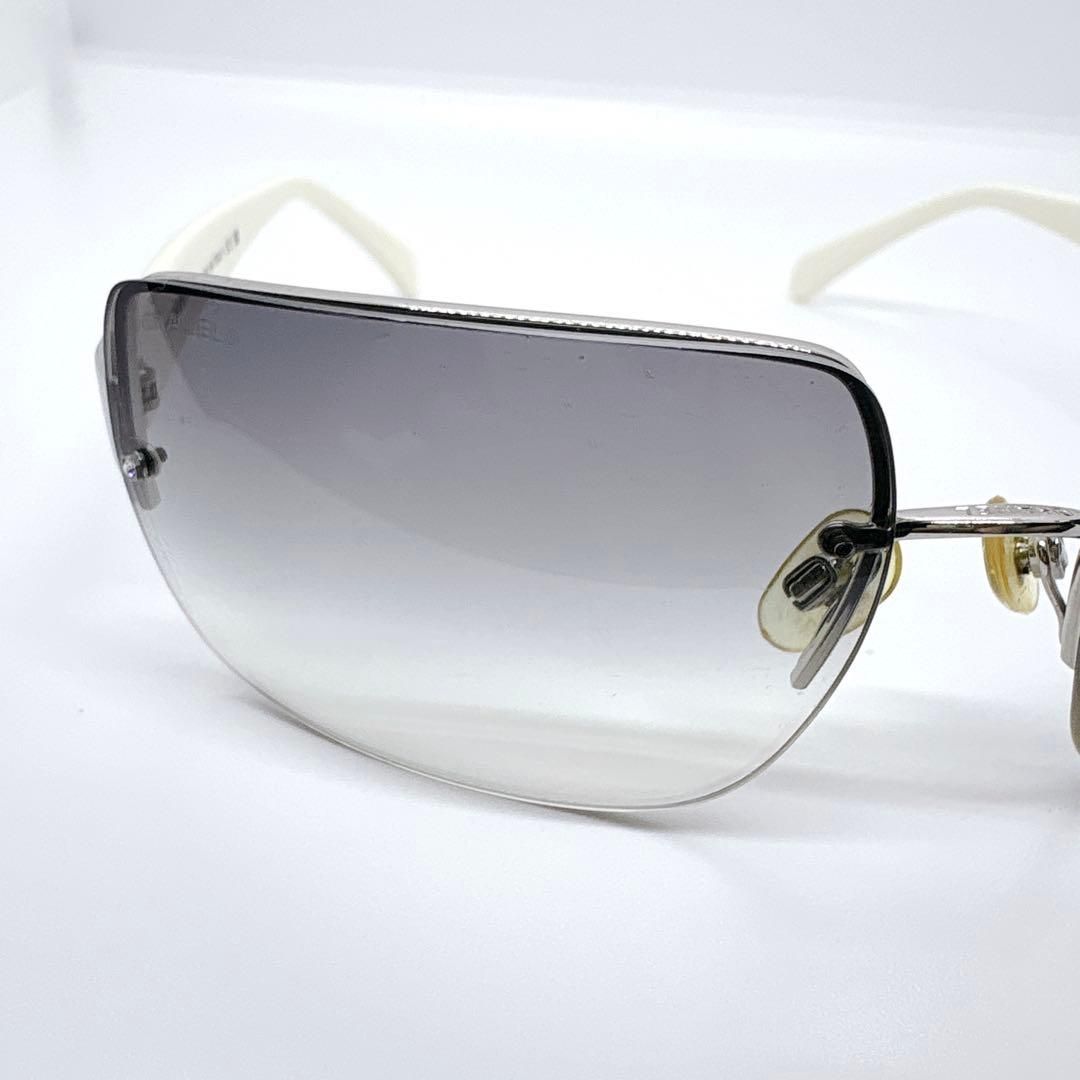 CHANELサングラス リムレス ココマーク CCロゴ 廃盤 ラインストーン